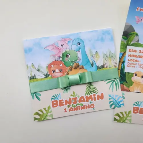 Convite Infantil Dinossauros