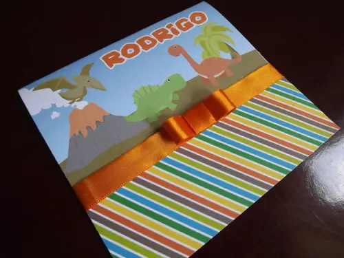 Convite Infantil Dinossauros