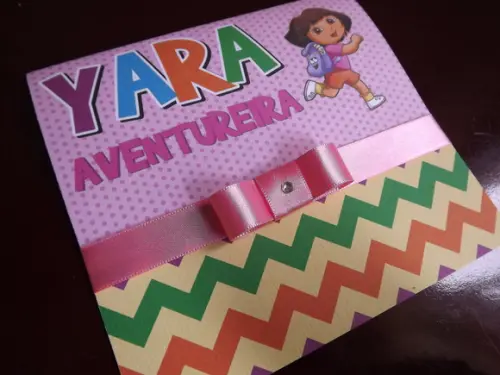 Convite Infantil Dora
