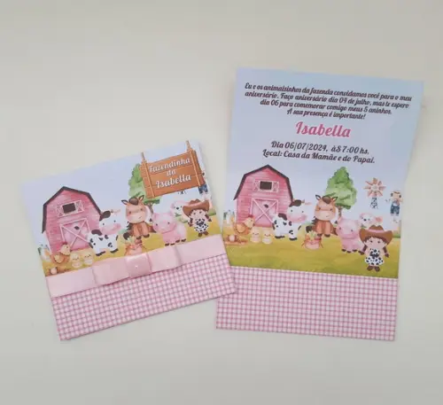 Convite Infantil Fazendinha