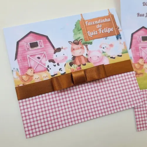 Convite Infantil Fazendinha
