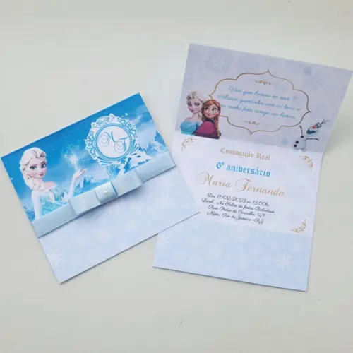 Convite Infantil Frozen