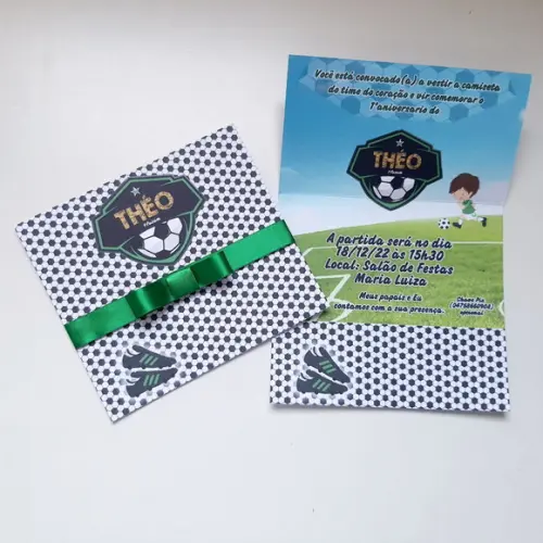 Convite Infantil Futebol