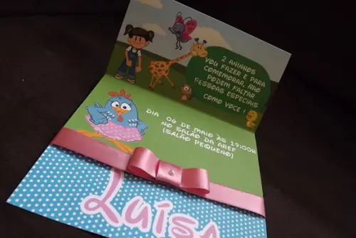 Convite Infantil Galinha Pintadinha