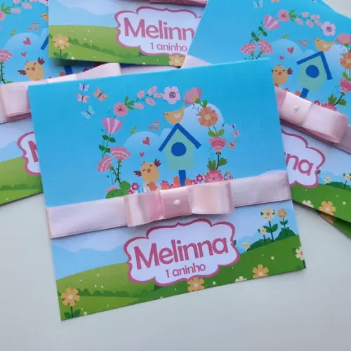 Convite Infantil Jardim