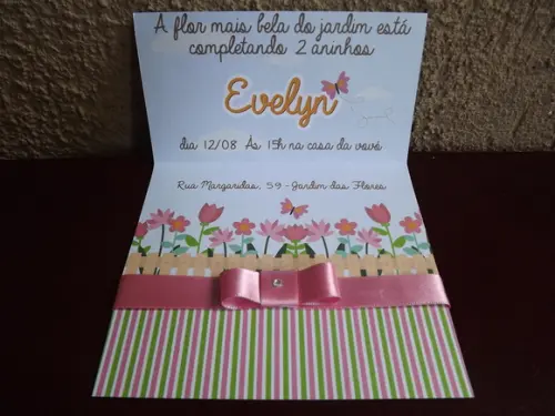 Convite Infantil Jardim