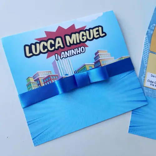 Convite Infantil Jesus Herói Promoção