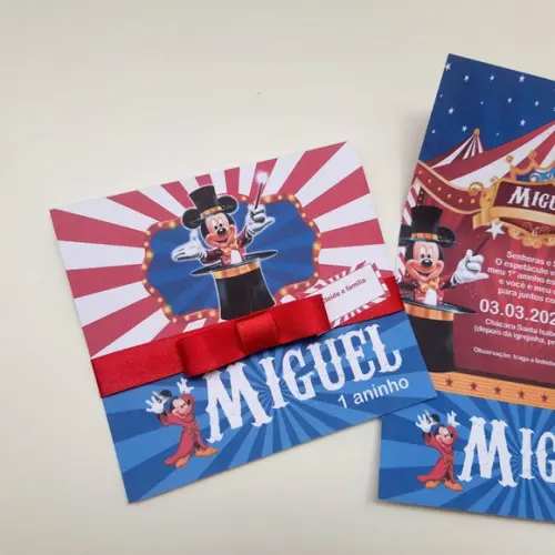 Convite Infantil Mickey Mágico