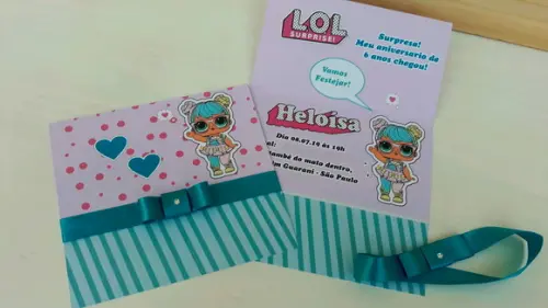 Convite Infantil LOL