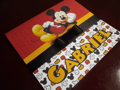 Convite Infantil Mickey