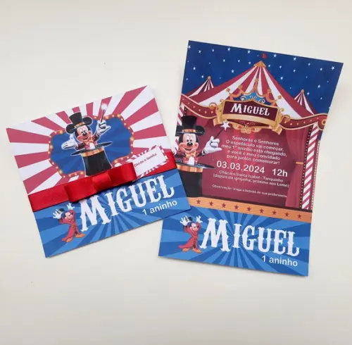Convite Infantil Mickey Mágico