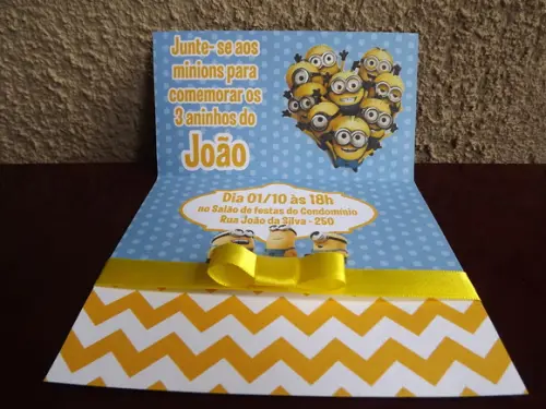 Convite Infantil Minions