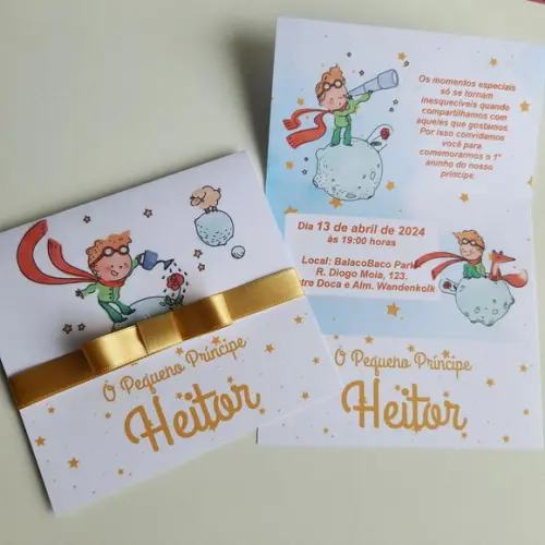 Convite Infantil o Pequeno Príncipe