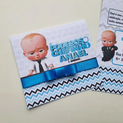Convite Infantil o Poderoso Chefinho