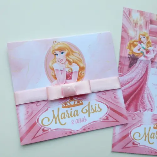 Convite Infantil Princesa Aurora Bela Adormecida