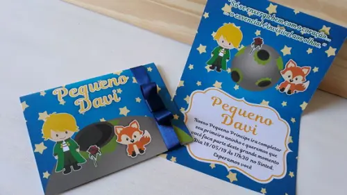 Convite Infantil PEQUENO PRÍNCIPE