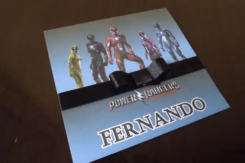 Convite Infantil Power Rangers