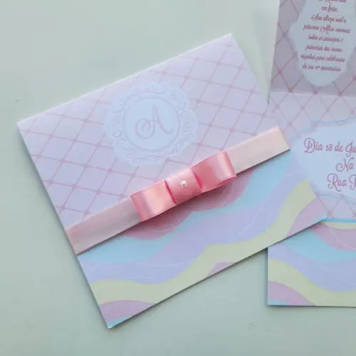 Convite Infantil Princesas Baby Candy