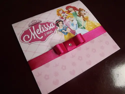 Convite Infantil Princesas