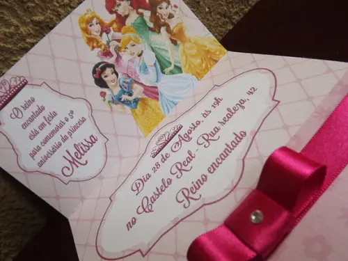 Convite Infantil Princesas