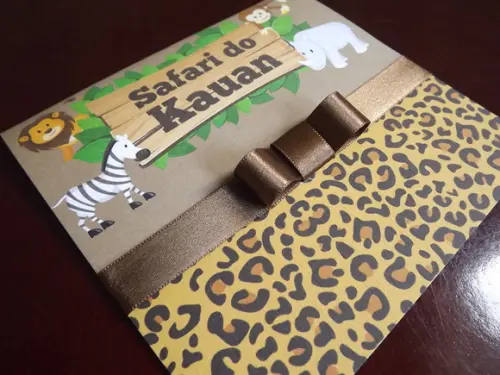 Convite Infantil Safari
