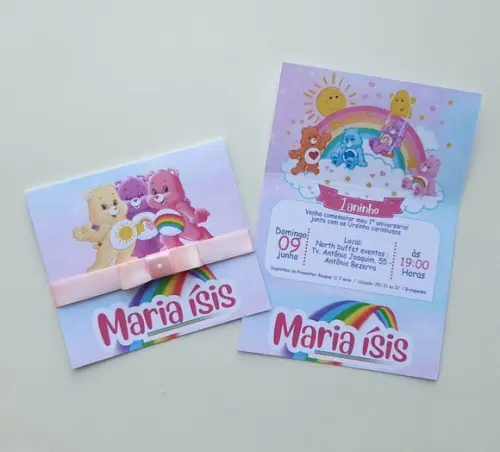 Convite Infantil Ursinhos Carinhosos