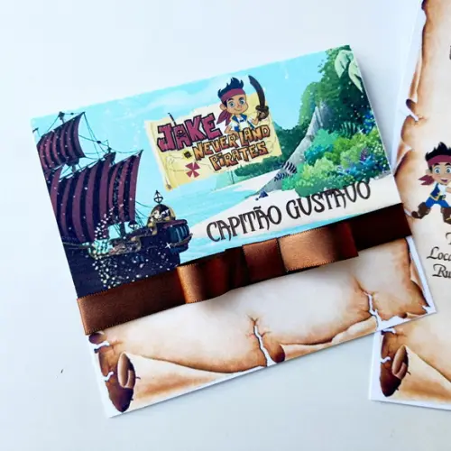 Convite Jake E Os Piratas Da Terra Do Nunca Promoção