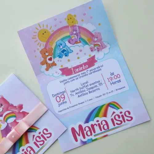 Convite Infantil Ursinhos Carinhosos