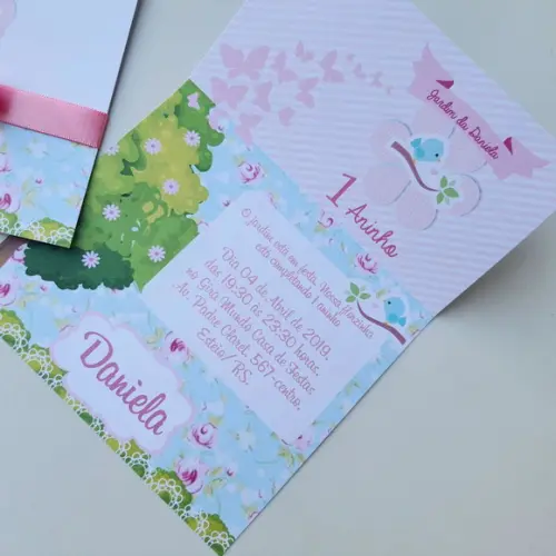 Convite Jardim Encantado Promoção