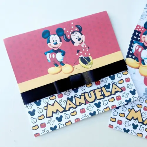 Convite Mickey E Minnie Promoção