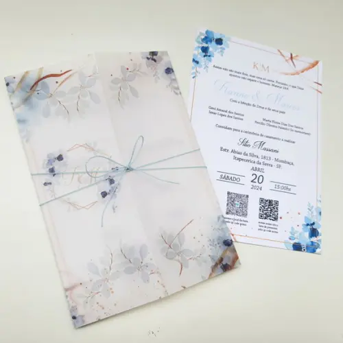 Convite Papel Vegetal