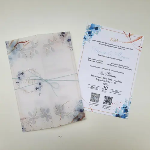 Convite Papel Vegetal