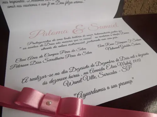 Convite para casamento