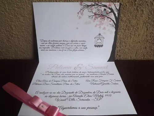 Convite para casamento