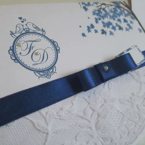 Convite Para Casamento Com Renda