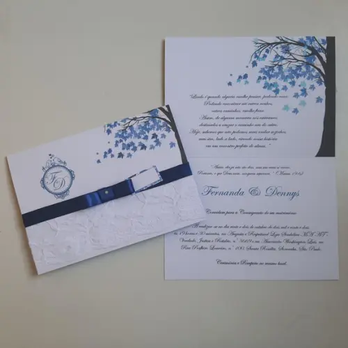 Convite Para Casamento Com Renda