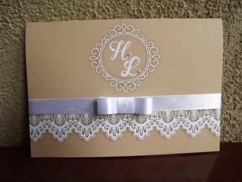 convite para casamento rustico