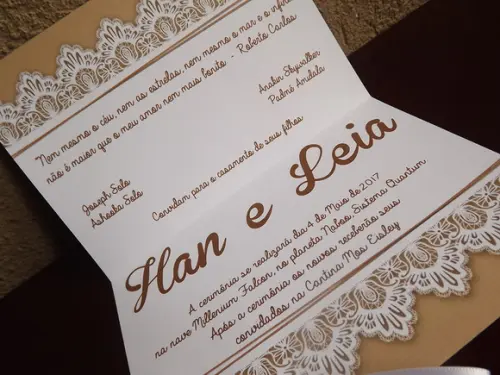 convite para casamento rustico