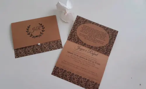 Convite para Casamento Rústico Promoção