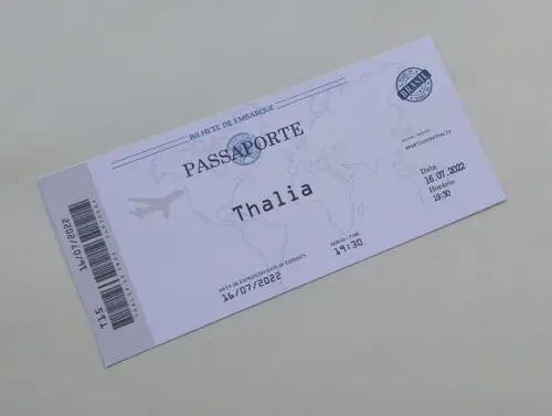 Convite Passaporte 15 anos