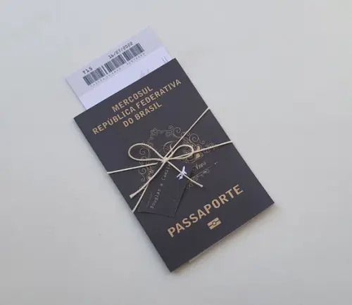 Convite Passaporte 15 anos