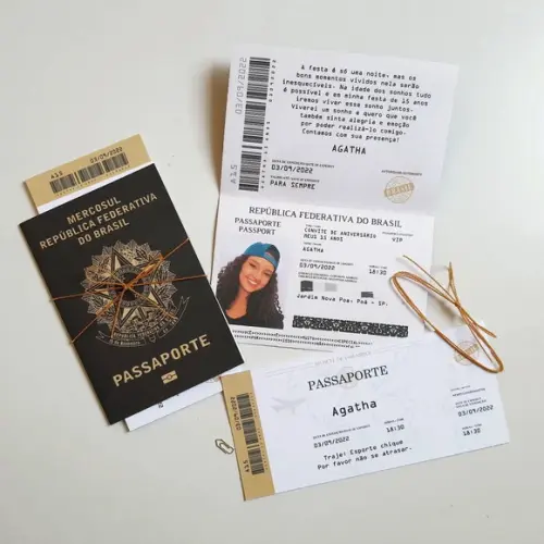 Convite Passaporte 15 Anos
