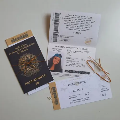 Convite Passaporte 15 Anos