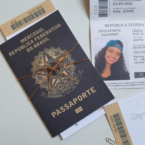 Convite Passaporte 15 Anos