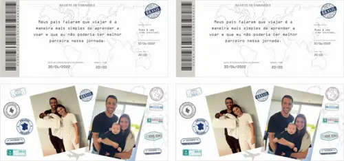 Convite Passaporte Batizado