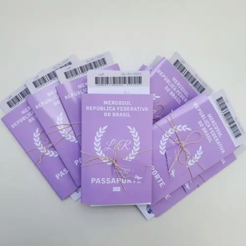 Convite Passaporte para Padrinhos