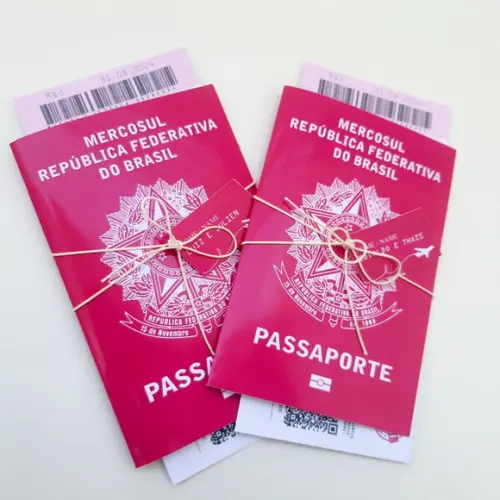 Convite Passaporte para Padrinhos