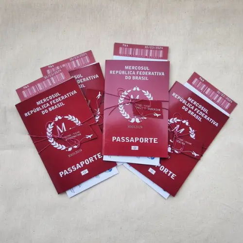 Convite Passaporte para Padrinhos
