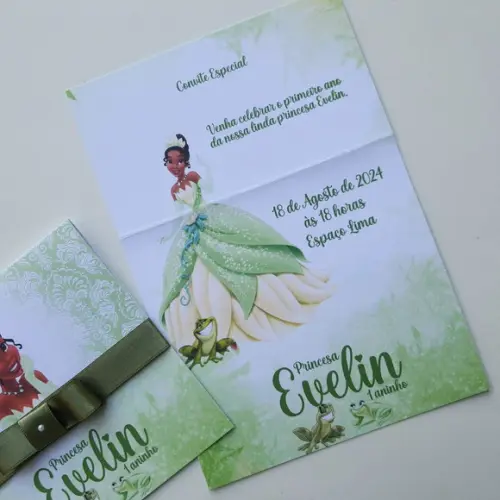 Convite Princesa e o Sapo