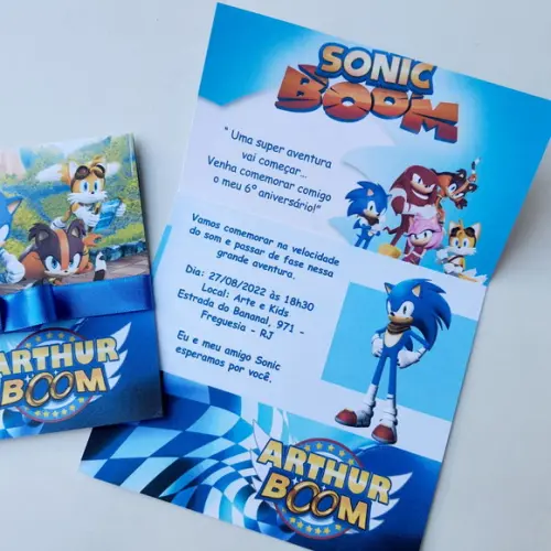 Convite Sonic Boom Promoção